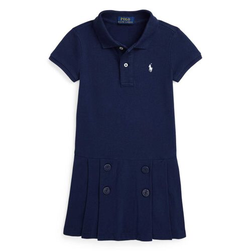 Ralph Lauren Nautical Stretch Mesh Polo Dress 2-6